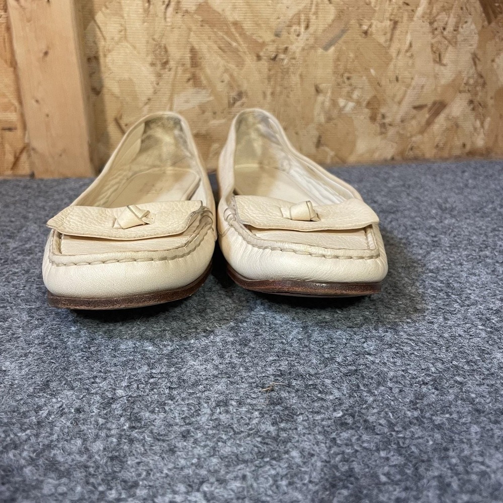 Women's Loafers Size 8.5 Square Toe Butter Yellow Italian Slip On Shoes Preppy - Picture 3 of 12
